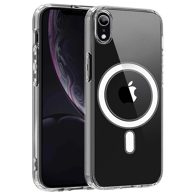 Funda Magnética Transparente para iPhone XR, Compatible con