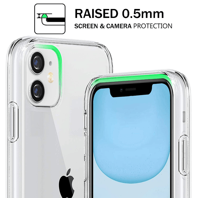 Compatible con iPhone 11, carcasa de TPU transparente para t