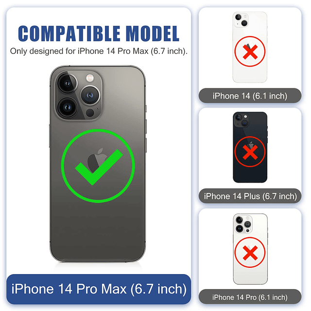 Funda para iPhone 14 Pro Max, funda para iPhone 14 Pro Max c