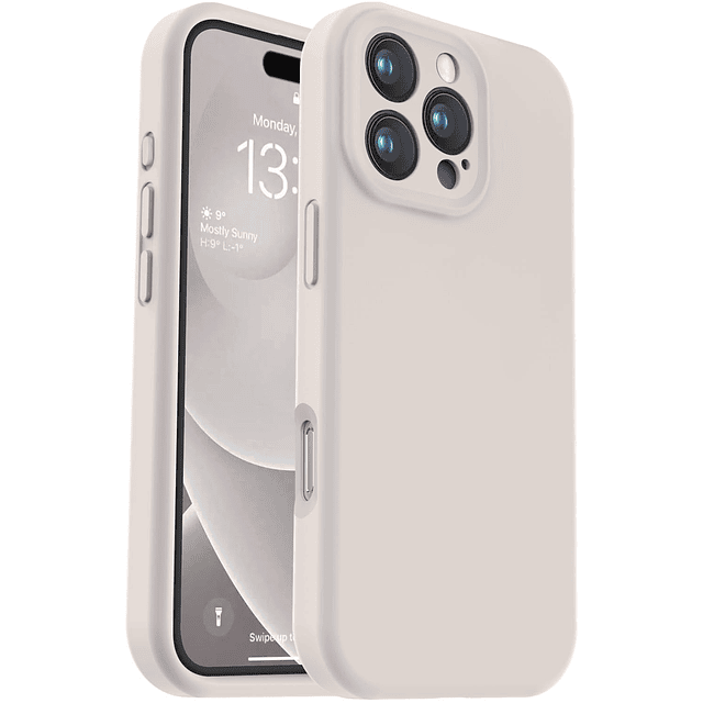 Compatible con iPhone 16 Pro, funda de silicona líquida [pro