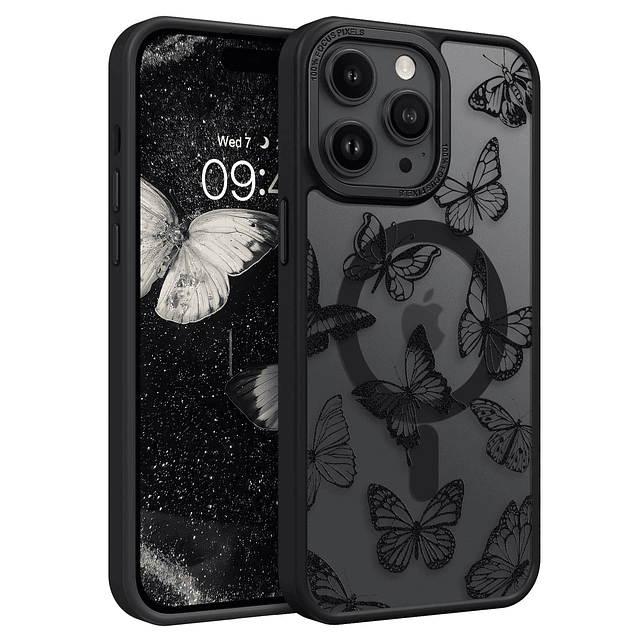 Funda para iPhone 14 Pro Max, Lindo Patrón de Mariposa Funda