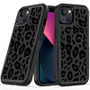 Diseñado para iPhone 13/iPhone 14 Funda de leopardo negro, p