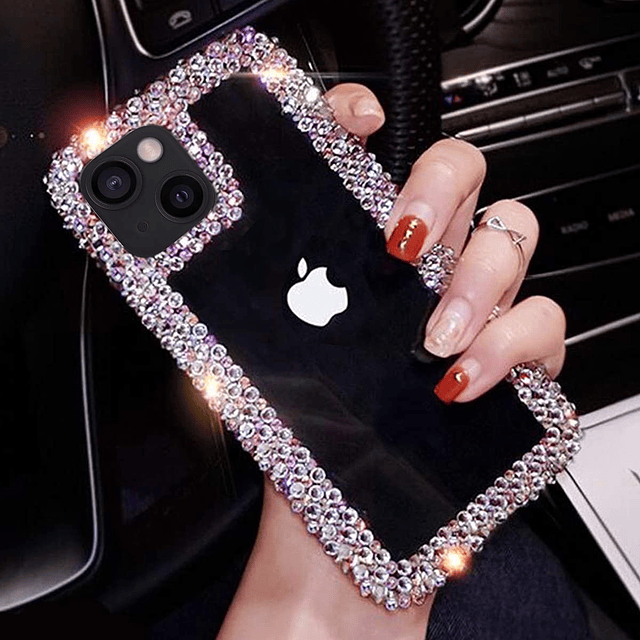 Funda compatible con iPhone 15 para mujeres y niñas 3D Glitt