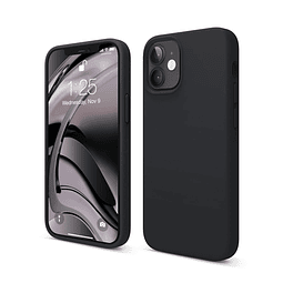 Compatible con iPhone 12 Mini, funda de silicona líquida, fu