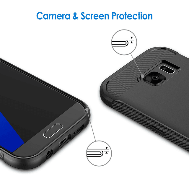 Funda Slim Fit para Samsung Galaxy S7 de 5,1", Funda Delgada