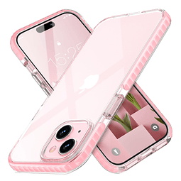 Compatible con iPhone 15, funda transparente delgada de cris