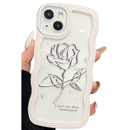 Compatible con iPhone 15 Plus Funda transparente con diseño