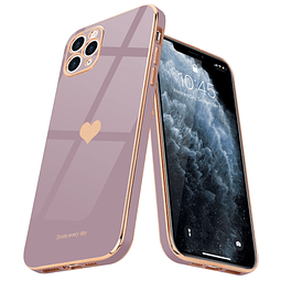 Funda para iPhone 11 Pro para niña y mujer, diseño de corazó