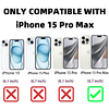 Compatible con iPhone 15 Pro Max Funda Magnética, para Mujer