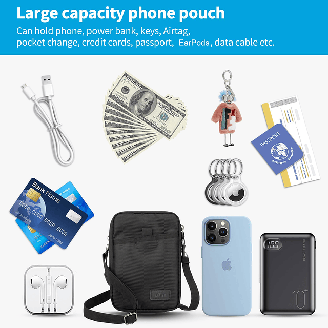 Bolsa de viaje para teléfono celular, funda para cinturón, d