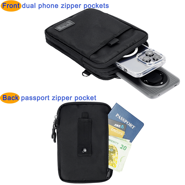 Bolsa de viaje para teléfono celular, funda para cinturón, d