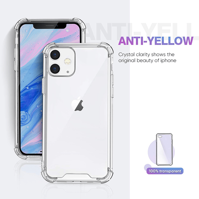 Funda compatible con iPhone 11, con protección a prueba de g