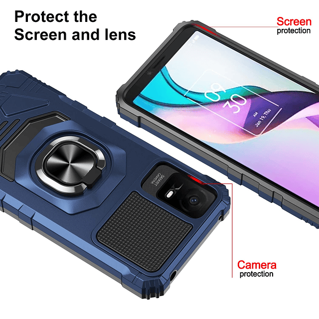 Funda para TCL ION V/TCL ION X/TCL 40 Z con protector de pan