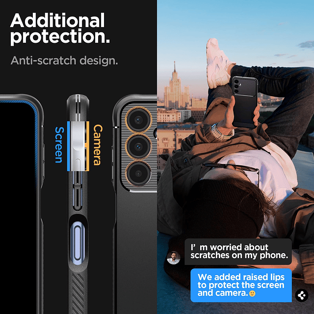 Rugged Armor diseñado para el estuche Galaxy A25 5G (2024) -