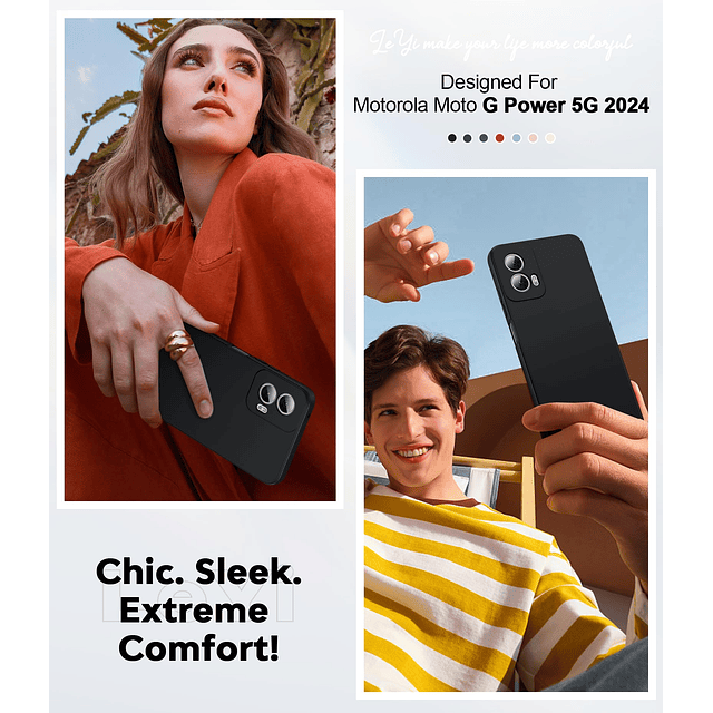 Funda Compatible para Moto-G-Power-5G 2024: 【𝐍𝐨𝐭 𝐅𝐢𝐭 𝐆 𝟓𝐆 𝟐𝟎