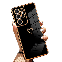 Compatible Samsung Galaxy S21 Ultra Caso Diseño De Corazón C