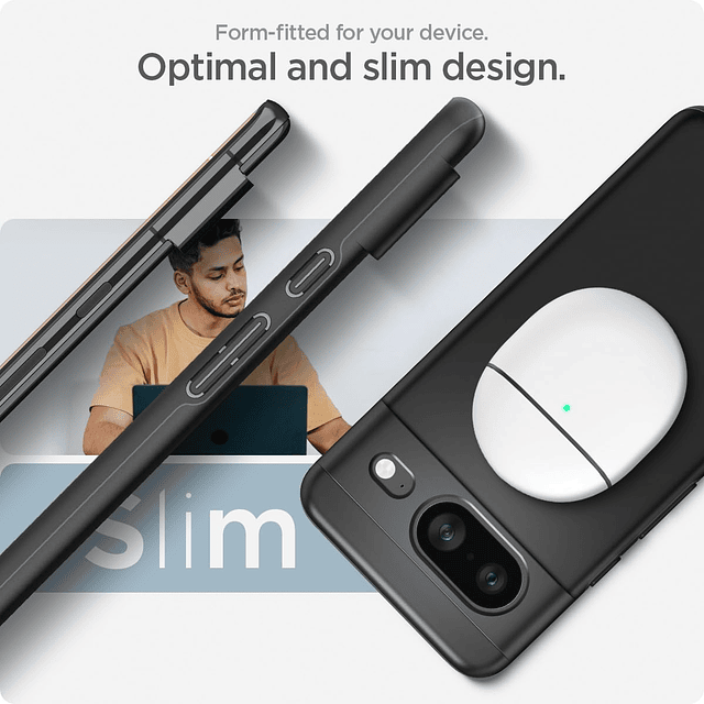 Thin Fit diseñado para el estuche Pixel 8 (2023) [Protección