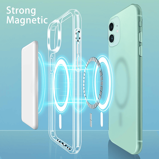 Funda magnética compatible con iPhone 11, compatible con car