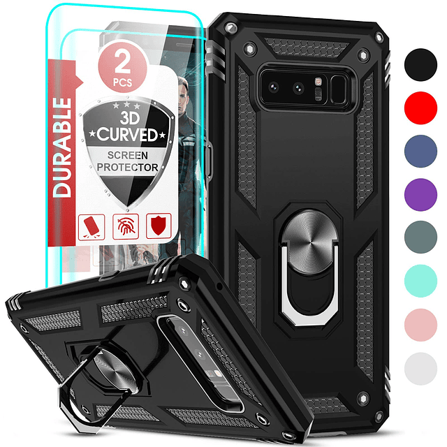 Funda para Note 8 con [2 Unidades] Protector de Pantalla 3D,