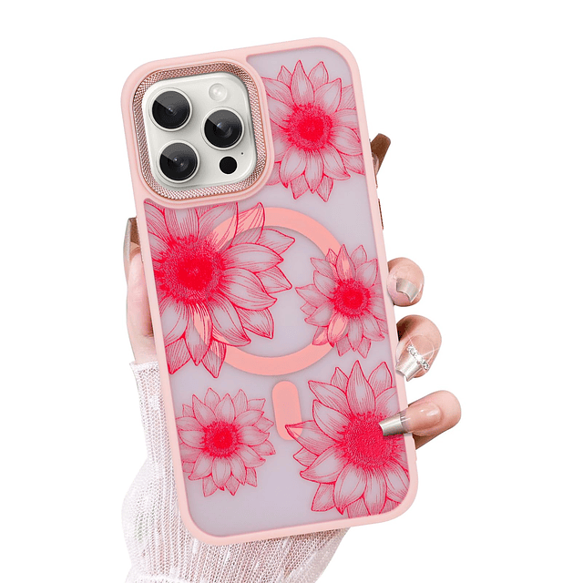 Diseño de Funda Rosa para iPhone 16 Pro Max [Compatible con