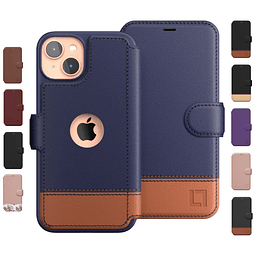 Funda tipo cartera para iPhone 14 para mujeres y hombres, fu