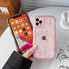 Funda para iPhone 15 Plus de 6,7", diseño de onda rizada, tr