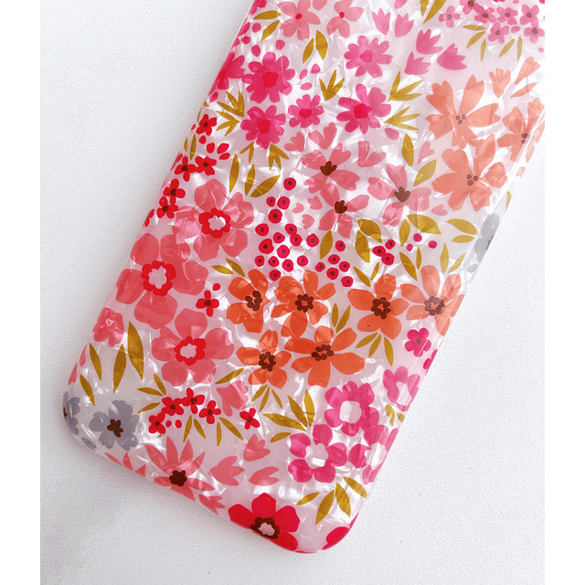 - Funda compatible con iPhone 11, bonita funda de flores par