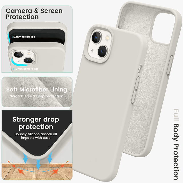 Funda para iPhone 13, funda de silicona para teléfono con fo