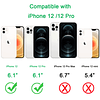 Funda magnética compatible con iPhone 12/12 Pro, compatible