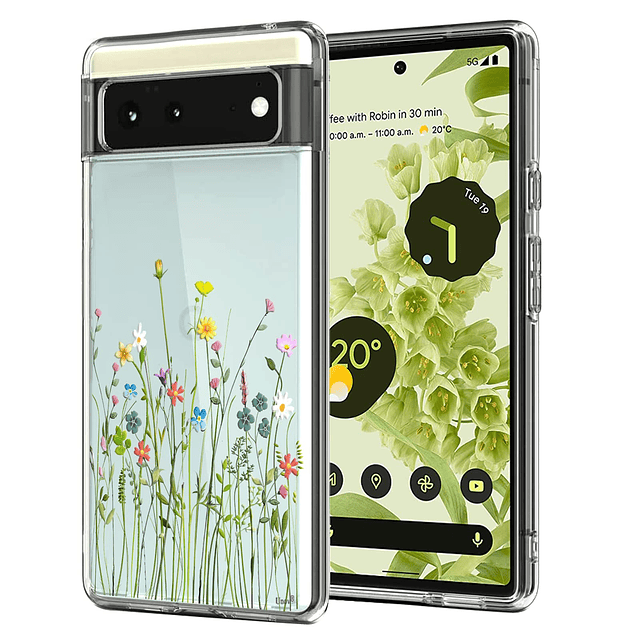 Funda Pixel 6 Transparente con Diseño Suave TPU Absorción de