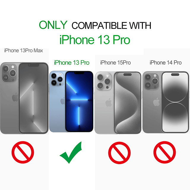 Protector magnético diseñado para iPhone 13 Pro [Protección