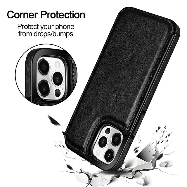 Funda tipo cartera compatible con iPhone 12 Pro MAX Case 5G