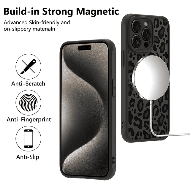 Funda para iPhone 15 Pro Max [Compatible con Magsafe] Patrón