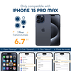 Compatible con iPhone 15 Pro Max, [diseño a prueba de polvo]