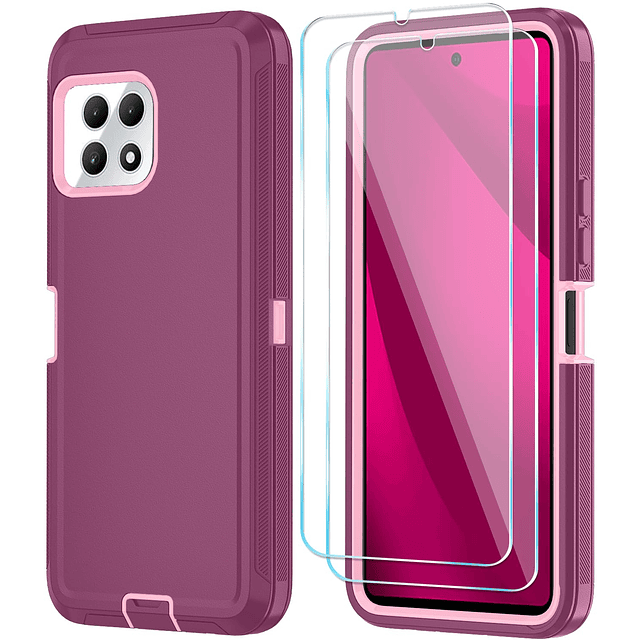 Funda para teléfono T-Mobile Revvl 7 5G con protector de pan