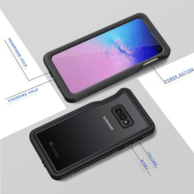 Funda Samsung Galaxy S10e, IP68 Impermeable a Prueba de Polv