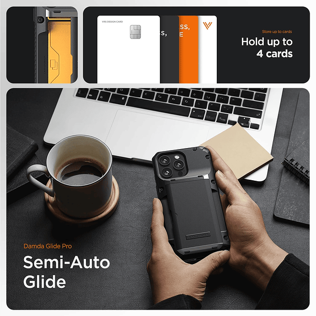 Damda Glide Pro Funda para teléfono diseñada para [iPhone 15