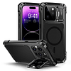 Funda magnética de metal para iPhone 14 Pro Max, [soporte pa