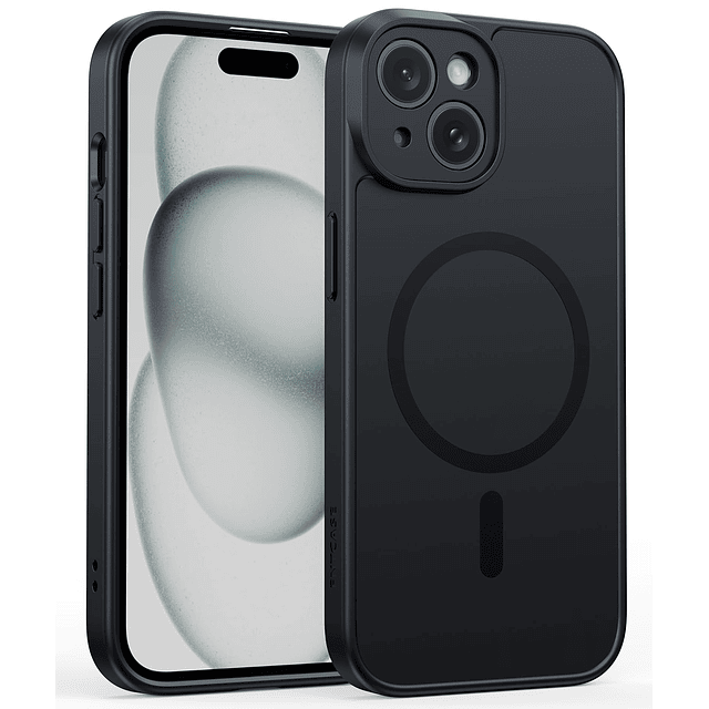 Funda para teléfono iPhone 15: Funda magnética delgada a pru