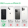 Compatible con iPhone 15 Funda Transparente, Funda Transpare