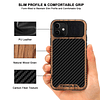 Compatible con Funda iPhone 11 Grano de Madera con diseño de