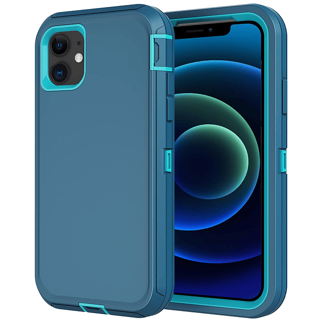 Funda para iPhone 12/12 Pro, protección resistente de 3 capa