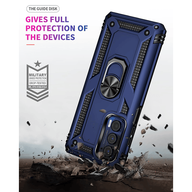 Funda Moto Edge 2021, funda Moto Edge 5G UW con protector de