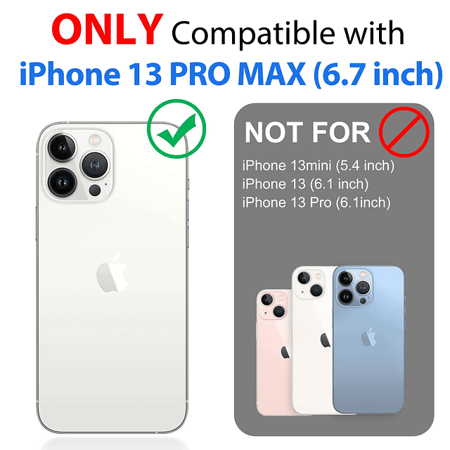 Funda impermeable para iPhone 13 Pro Max - Funda para teléfo