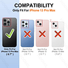 para iPhone 13 Pro Max Funda Transparente [Anti-Amarilleamie