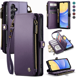 - Funda tipo cartera compatible con Galaxy A15 5G con tarjet