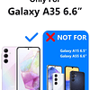 - Funda para teléfono Samsung Galaxy a35 de 0.18 oz, con 2 p