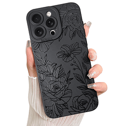 Funda para iPhone 15 Pro Funda con Estampado de Flores Flora