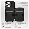 para iPhone 13 Pro Max Crossbody Funda tipo cartera, tarjete