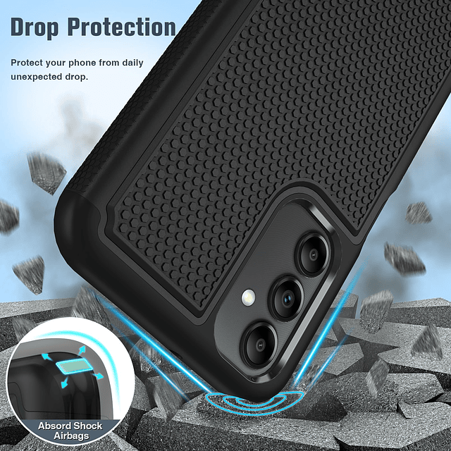 para Samsung Galaxy A15-5G Funda: Cubierta protectora de dob